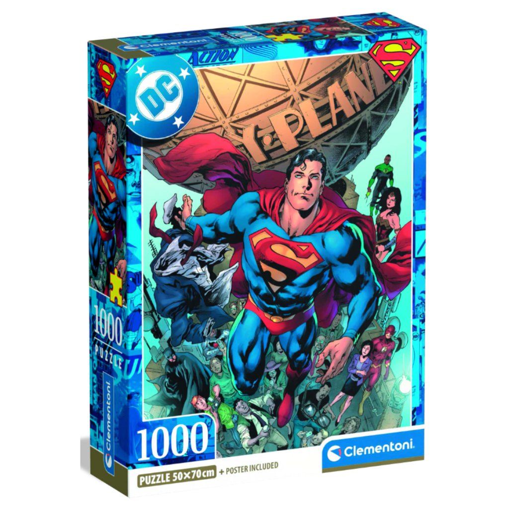 DC Superman пъзел 1000 части - Clementoni изображение 1