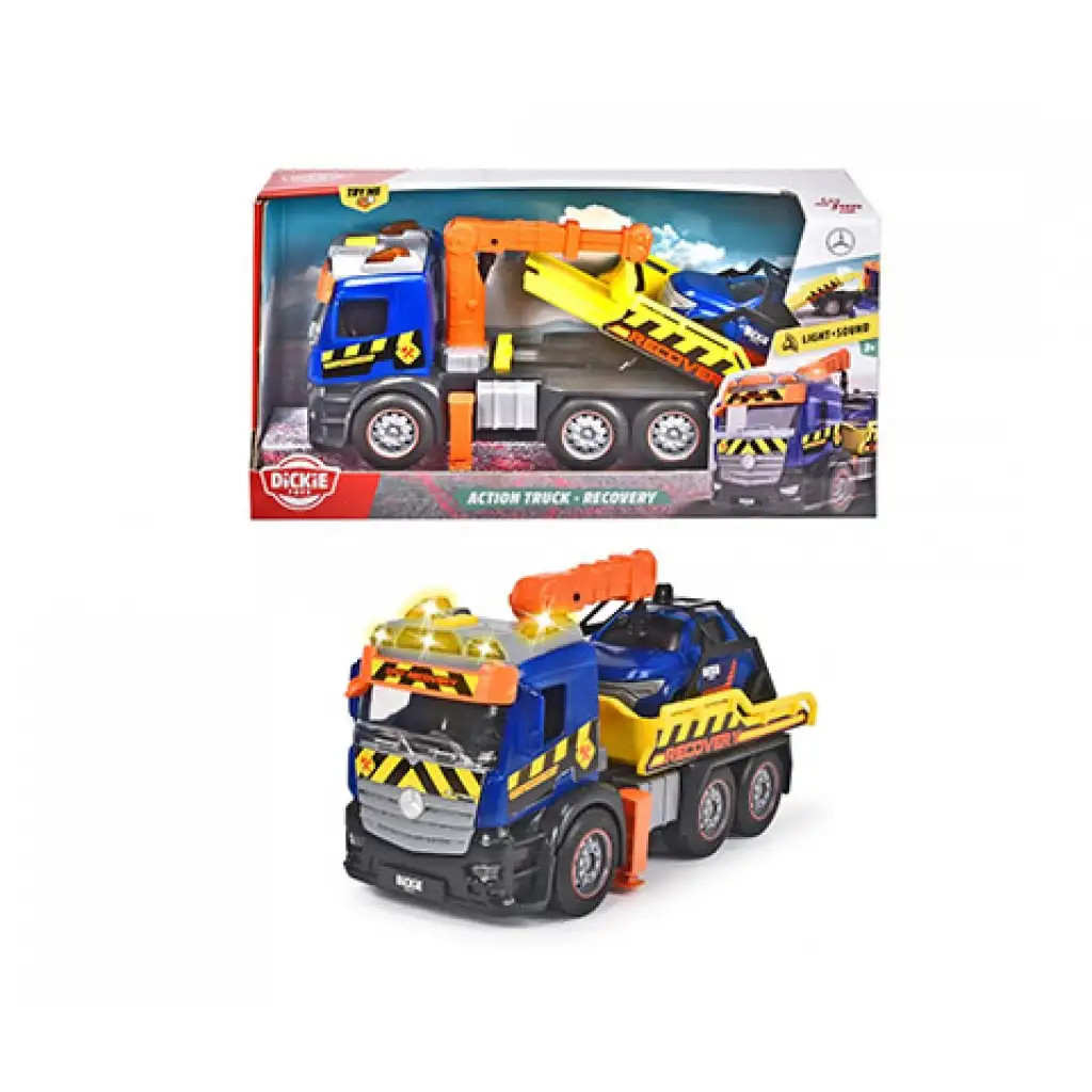 Действие камион с теглене с светлина и звук 26см - Dickie Toys изображение 1