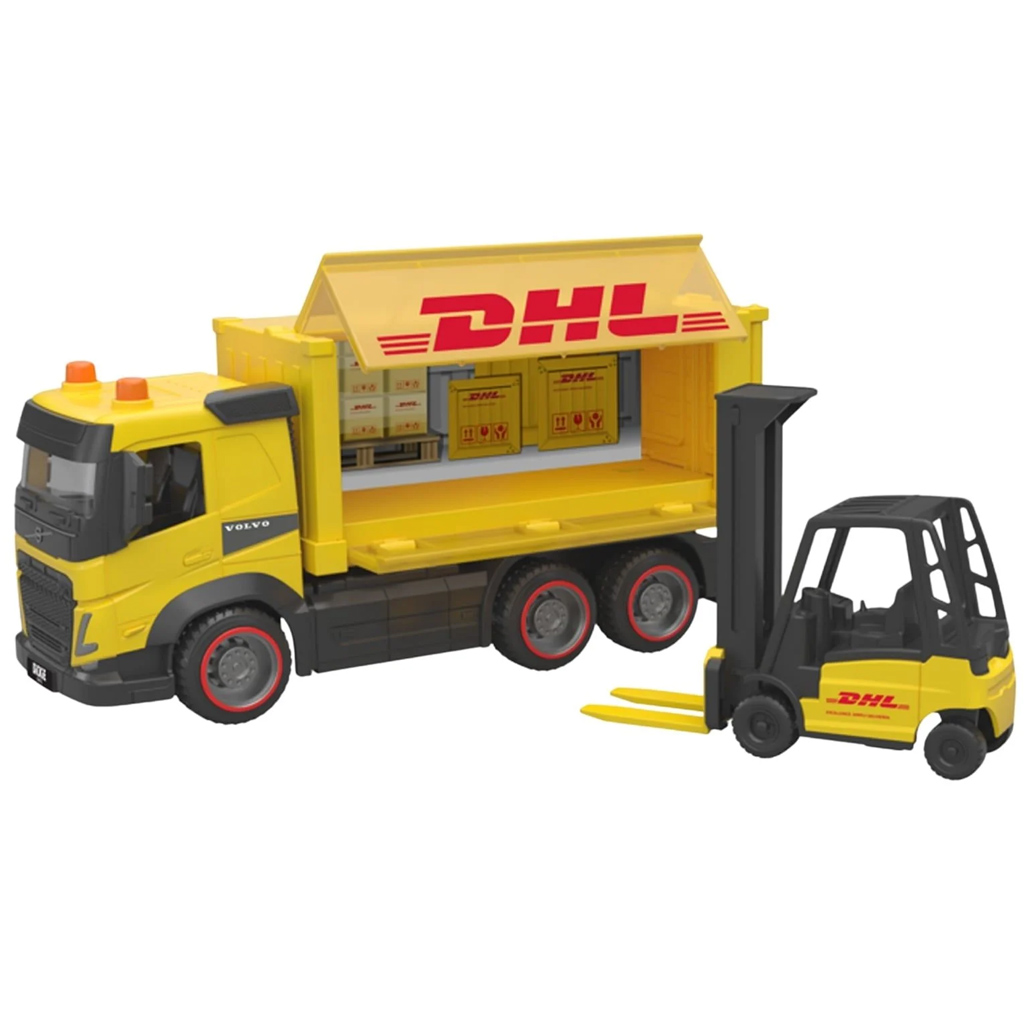 DHL Volvo камион с количка - Dickie Toys изображение 2