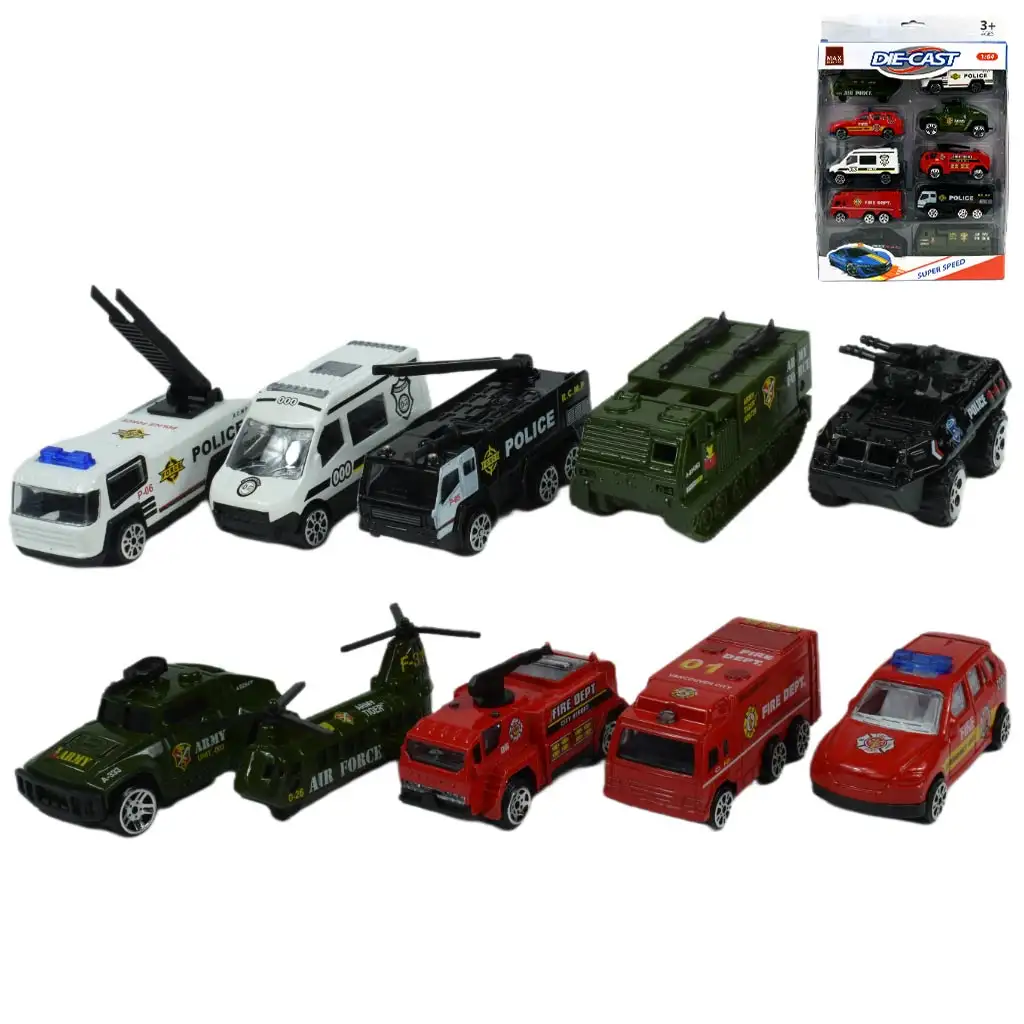 Die-Cast: Комплект за полицейски коли в два варианта изображение 1