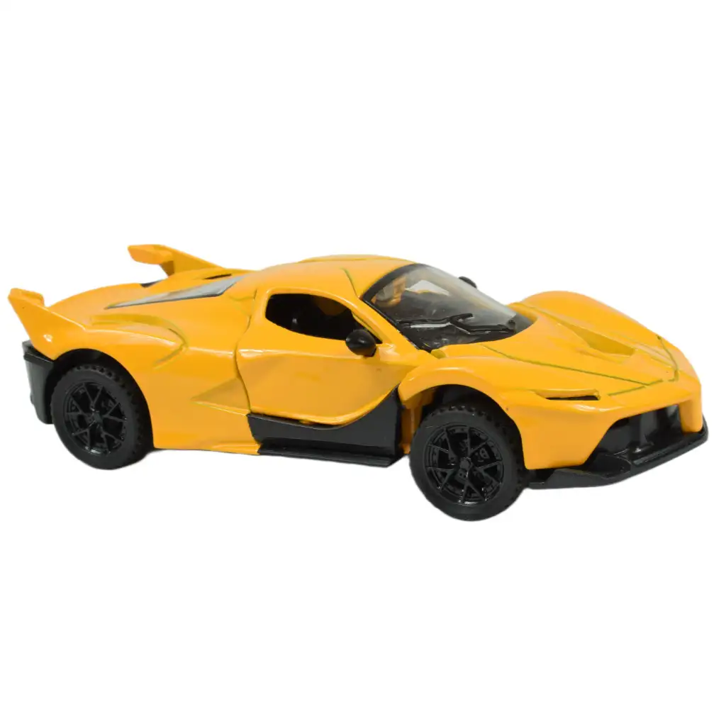 Die-Cast: Метален луксозен спортен автомобил с отварящи се врати, в различни варианти 12см 1бр изображение 10