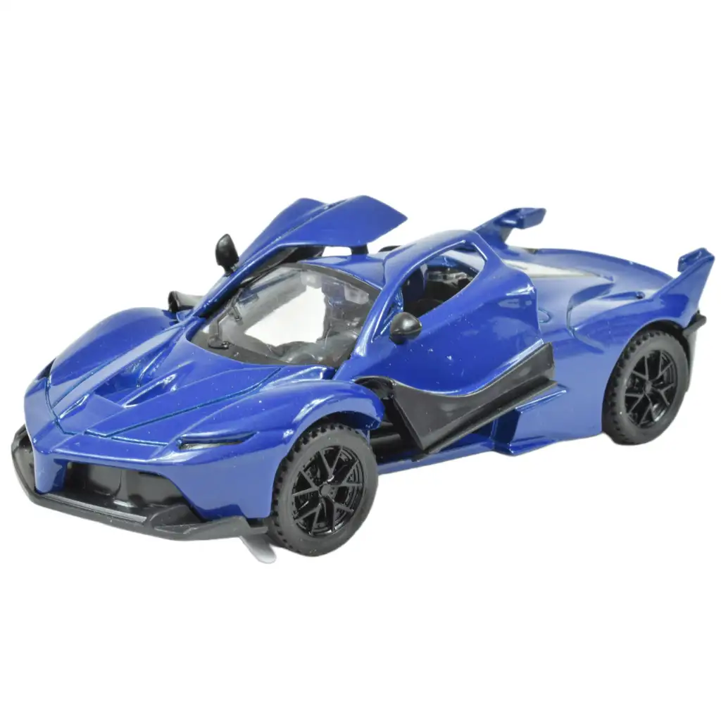 Die-Cast: Метален луксозен спортен автомобил с отварящи се врати, в различни варианти 12см 1бр изображение 11