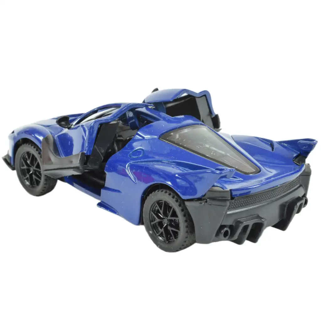 Die-Cast: Метален луксозен спортен автомобил с отварящи се врати, в различни варианти 12см 1бр изображение 12