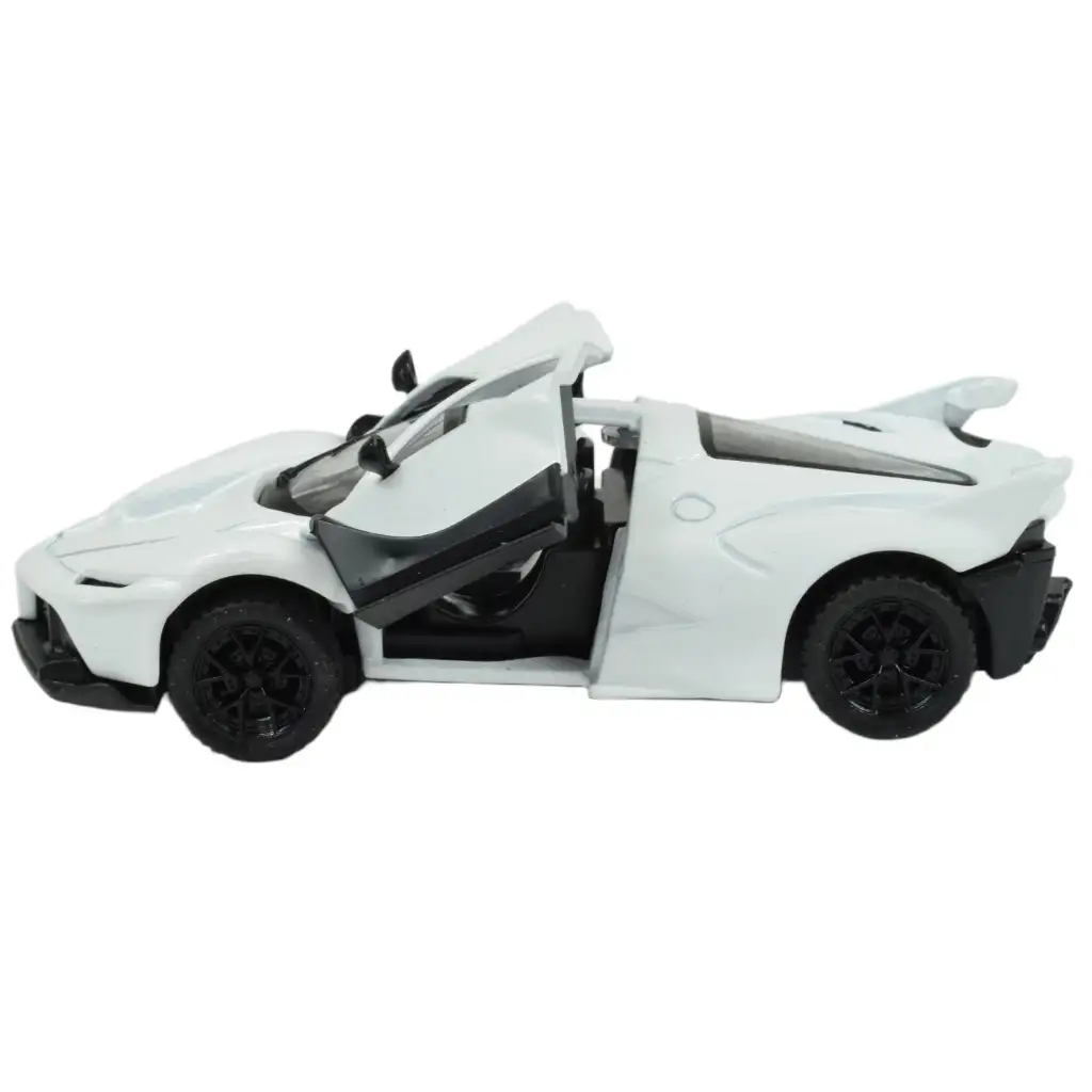 Die-Cast: Метален луксозен спортен автомобил с отварящи се врати, в различни варианти 12см 1бр изображение 16