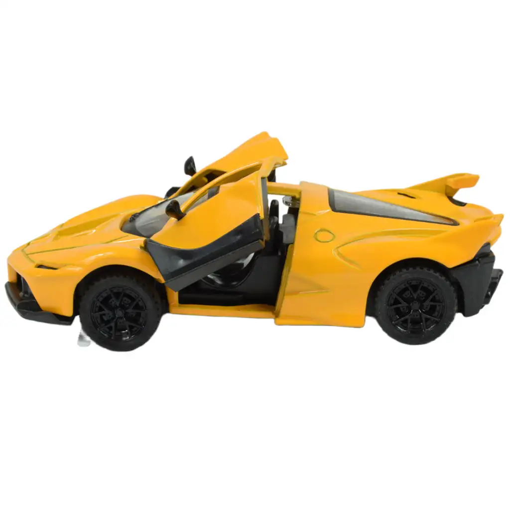 Die-Cast: Метален луксозен спортен автомобил с отварящи се врати, в различни варианти 12см 1бр изображение 7