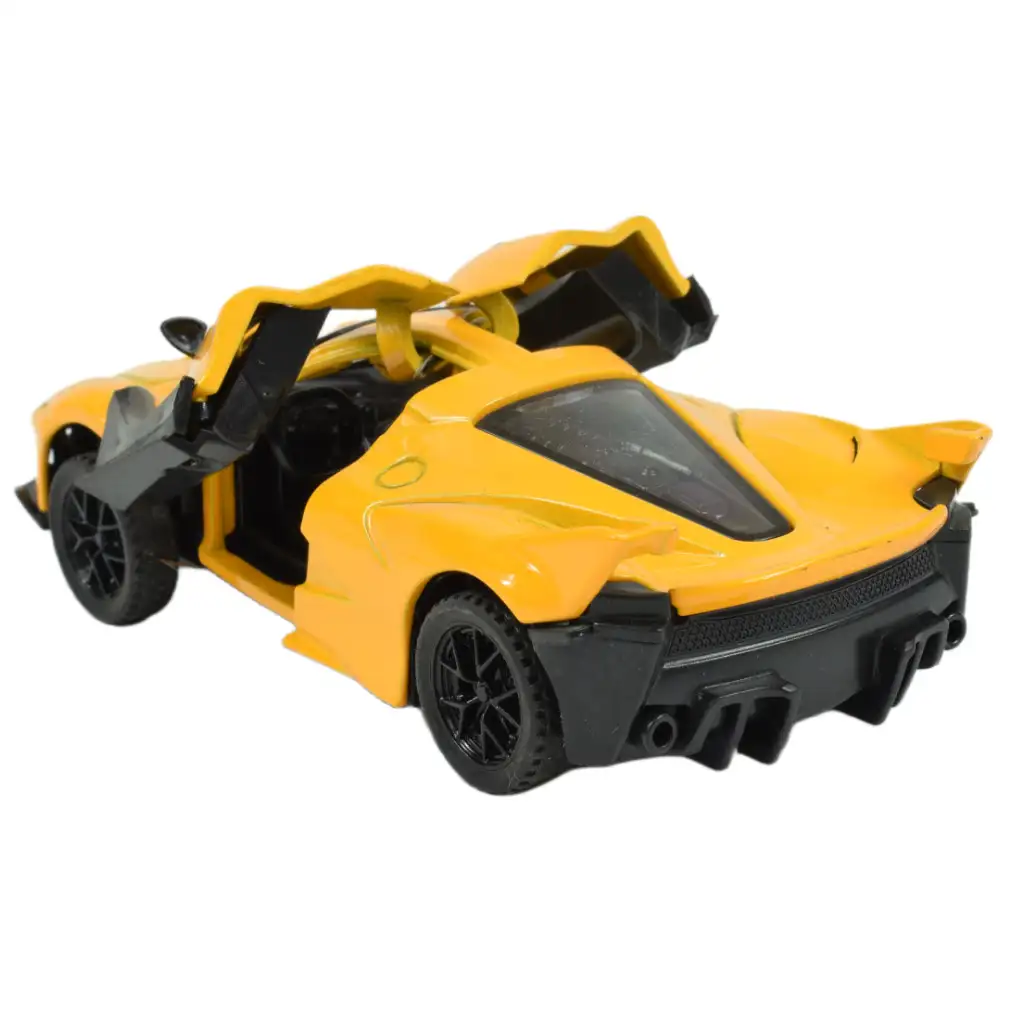 Die-Cast: Метален луксозен спортен автомобил с отварящи се врати, в различни варианти 12см 1бр изображение 8
