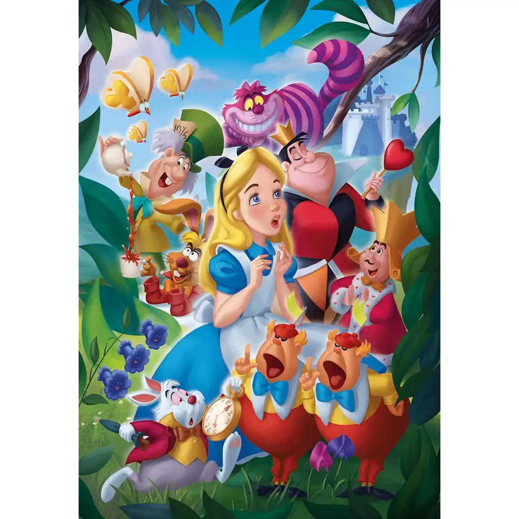 Disney: Алиса в страната на чудесата 1000 части пъзел - Clementoni изображение 2