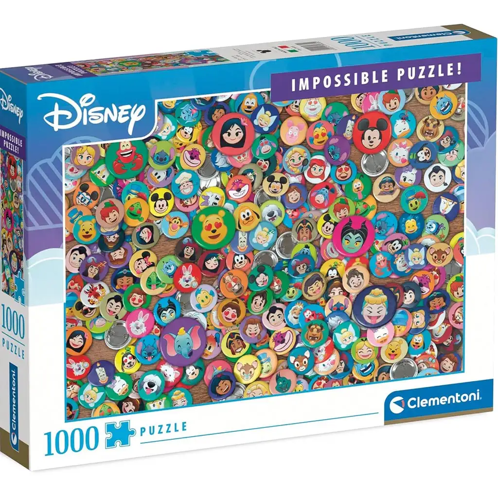 Disney герои 1000 части невъзможен пъзел - Clementoni изображение 1