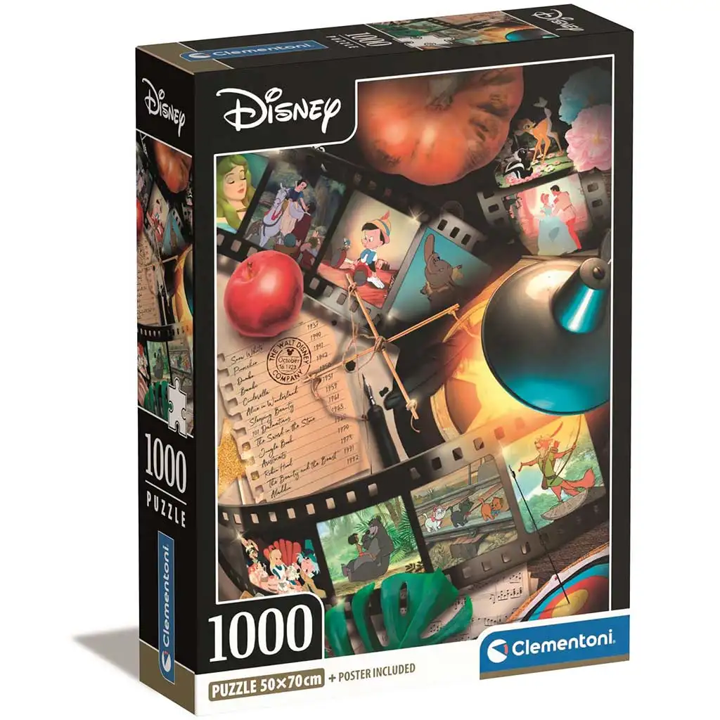 Disney класики 1000 части Компактна пъзел 50x70 см - Clementoni изображение 1