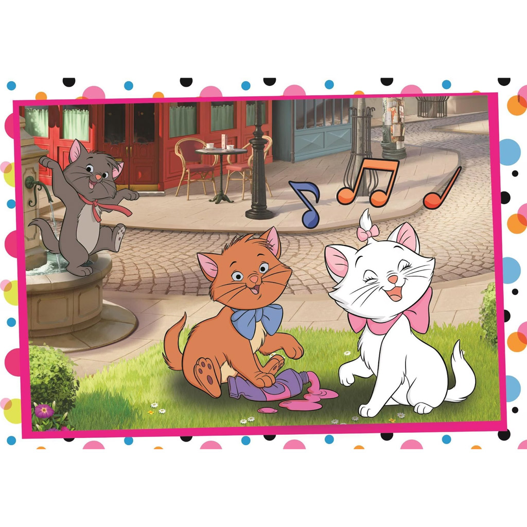 Disney Класики 101 кученца и Котешката аристократия 2x60бр. Supercolor пъзел - Clementoni изображение 2
