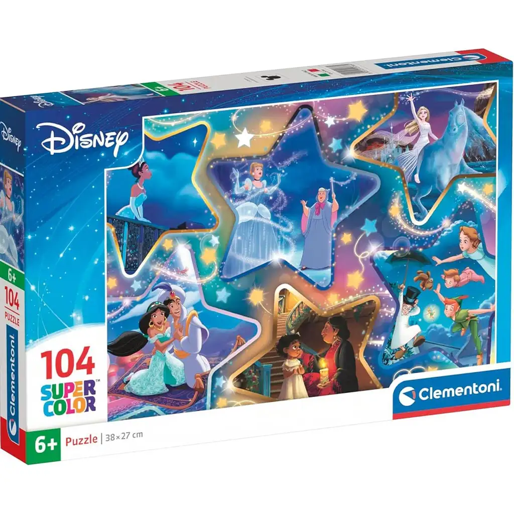 Disney Магически мигове 104 части Supercolor пъзел - Clementoni изображение 1
