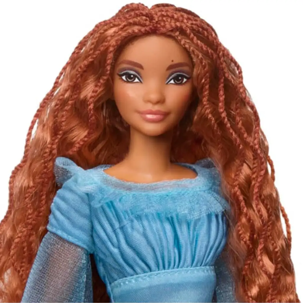 Disney Малката русалка: Ариел кукла в синя рокля 30см - Mattel изображение 3