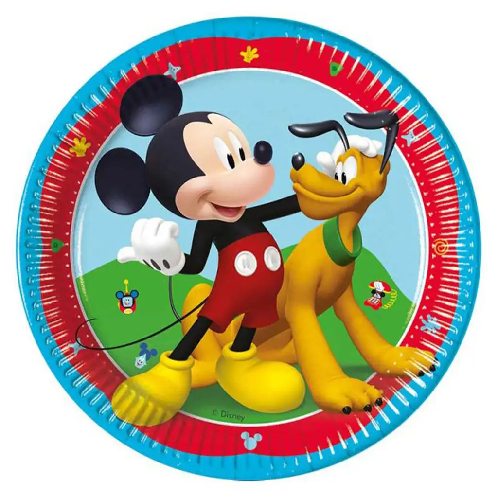 Disney Мики Маус 8бр. хартиени чинии комплект 20см изображение 1