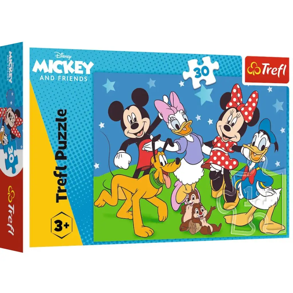 Disney Мики Маус и приятелите му 30 части пъзел - Trefl изображение 1