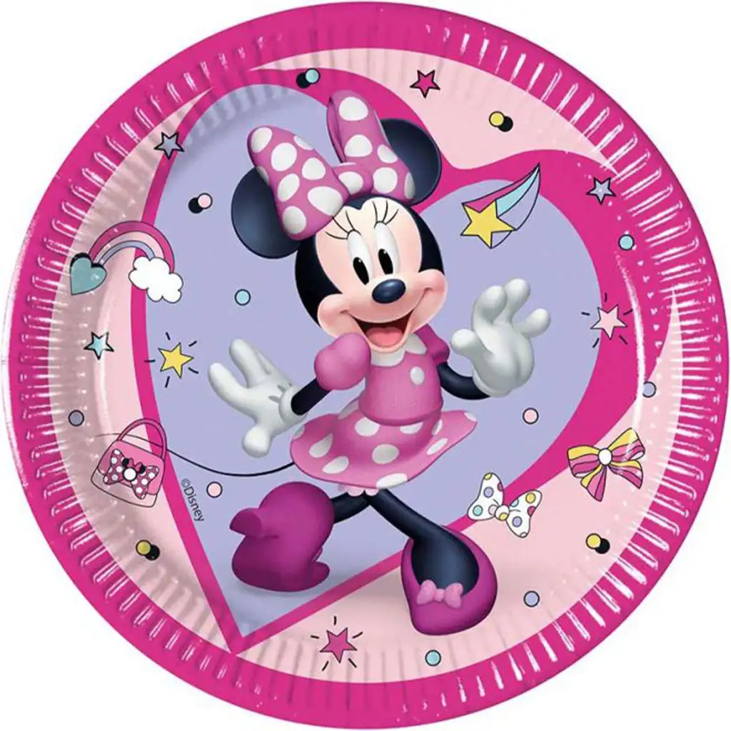 Disney Мини Маус 8бр. комплект хартиени чинии 20см изображение 1