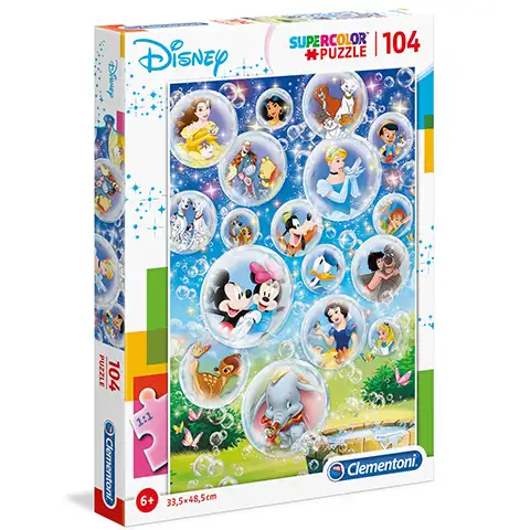 Disney приказни герои Supercolor пъзел 104бр - Clementoni изображение 1