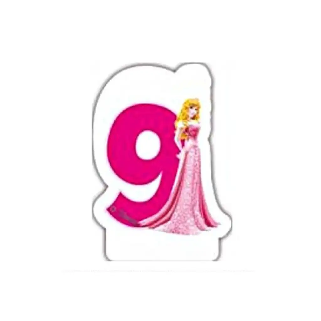 Disney Принцеса номерна свещ 9 изображение 1