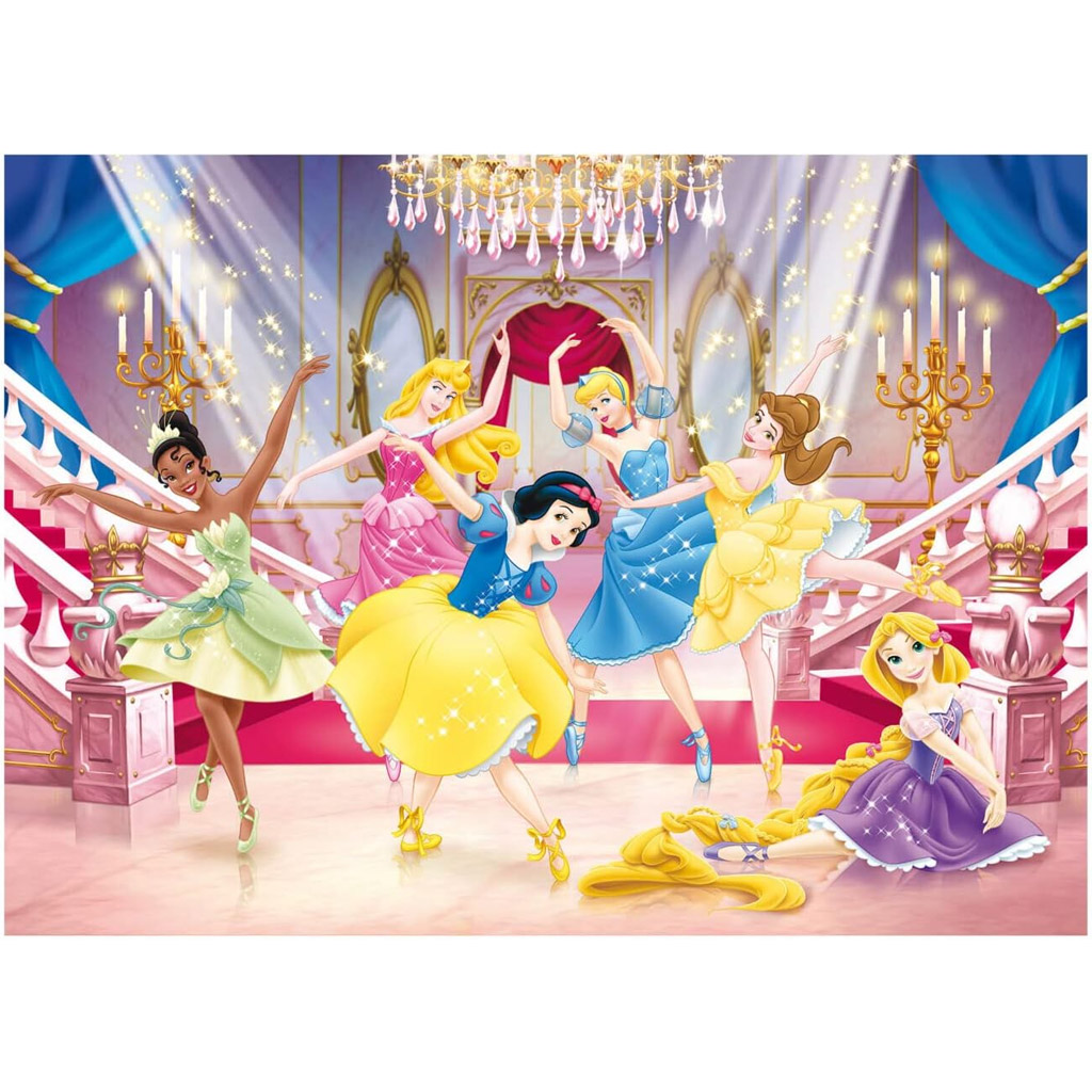 Disney Принцеси 2 в 1 250 части пъзел и оцветяване 50x35cm - Lisciani изображение 2