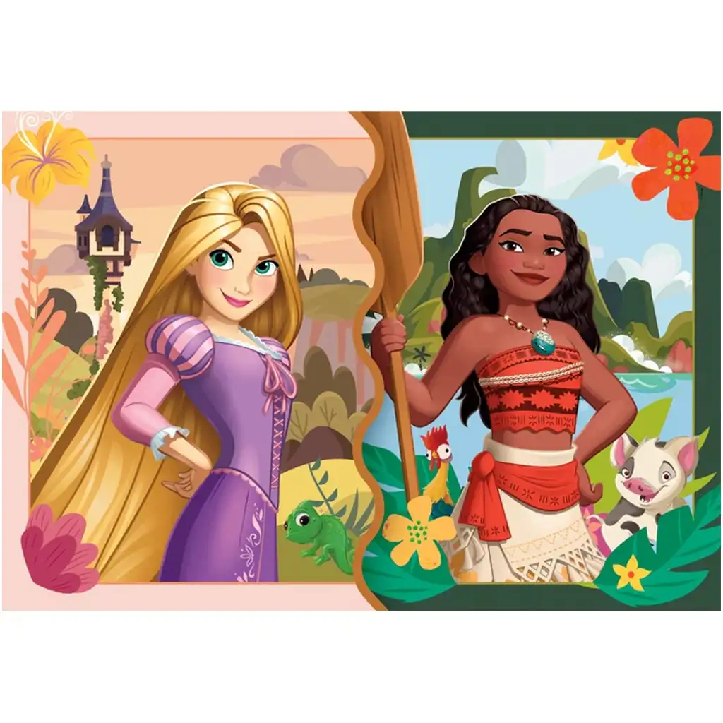 Disney Принцеси 2 в 1 пъзел - Clementoni изображение 3