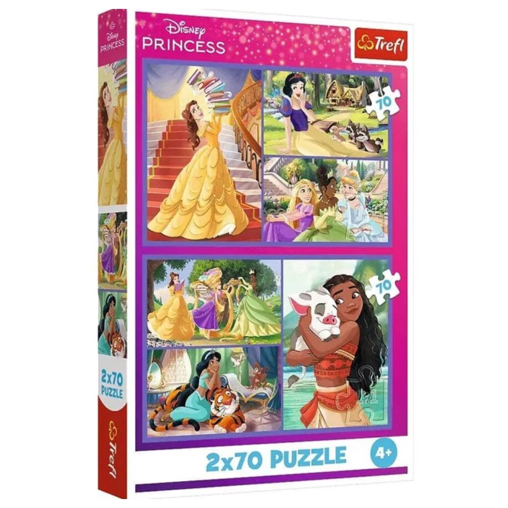 Disney Принцеси 2x70бр-пъзел - Trefl изображение 1