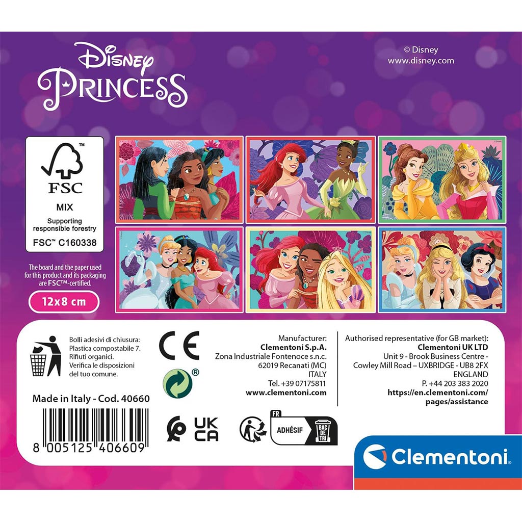 Disney Принцеси 6бр. приказни кубчета - Clementoni изображение 2
