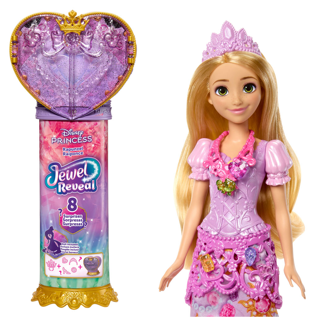 Disney Принцеси - Безсърдечен Изненадващ Кукла - Рапунцел - Mattel изображение 2