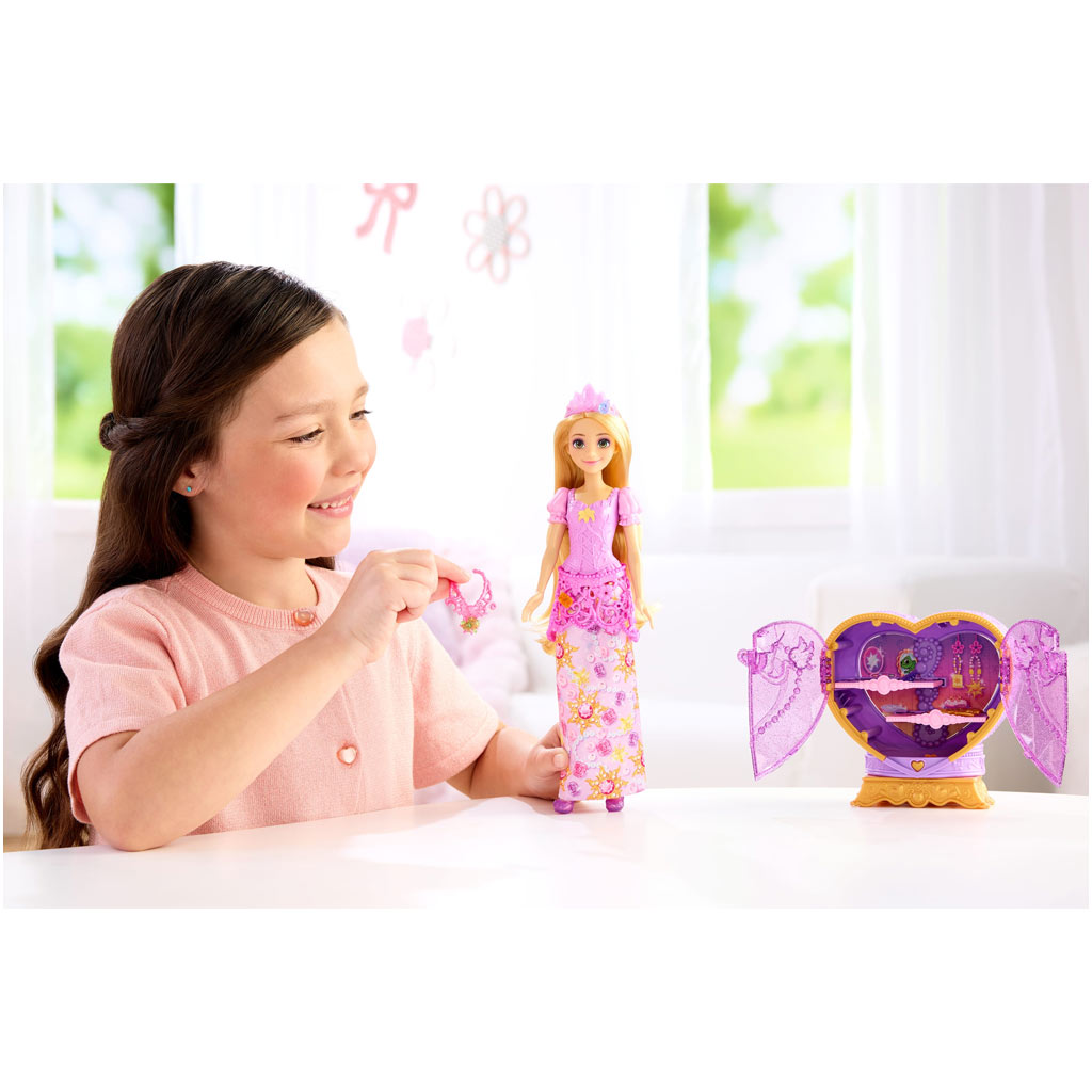 Disney Принцеси - Безсърдечен Изненадващ Кукла - Рапунцел - Mattel изображение 3