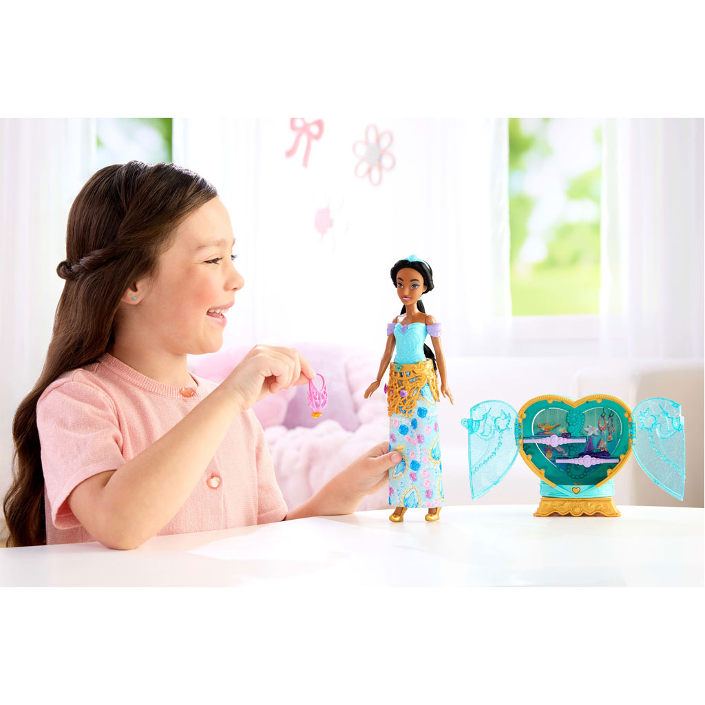 Disney Принцеси - Безсърдечна Изненада Кукла - Жасмин - Mattel изображение 2