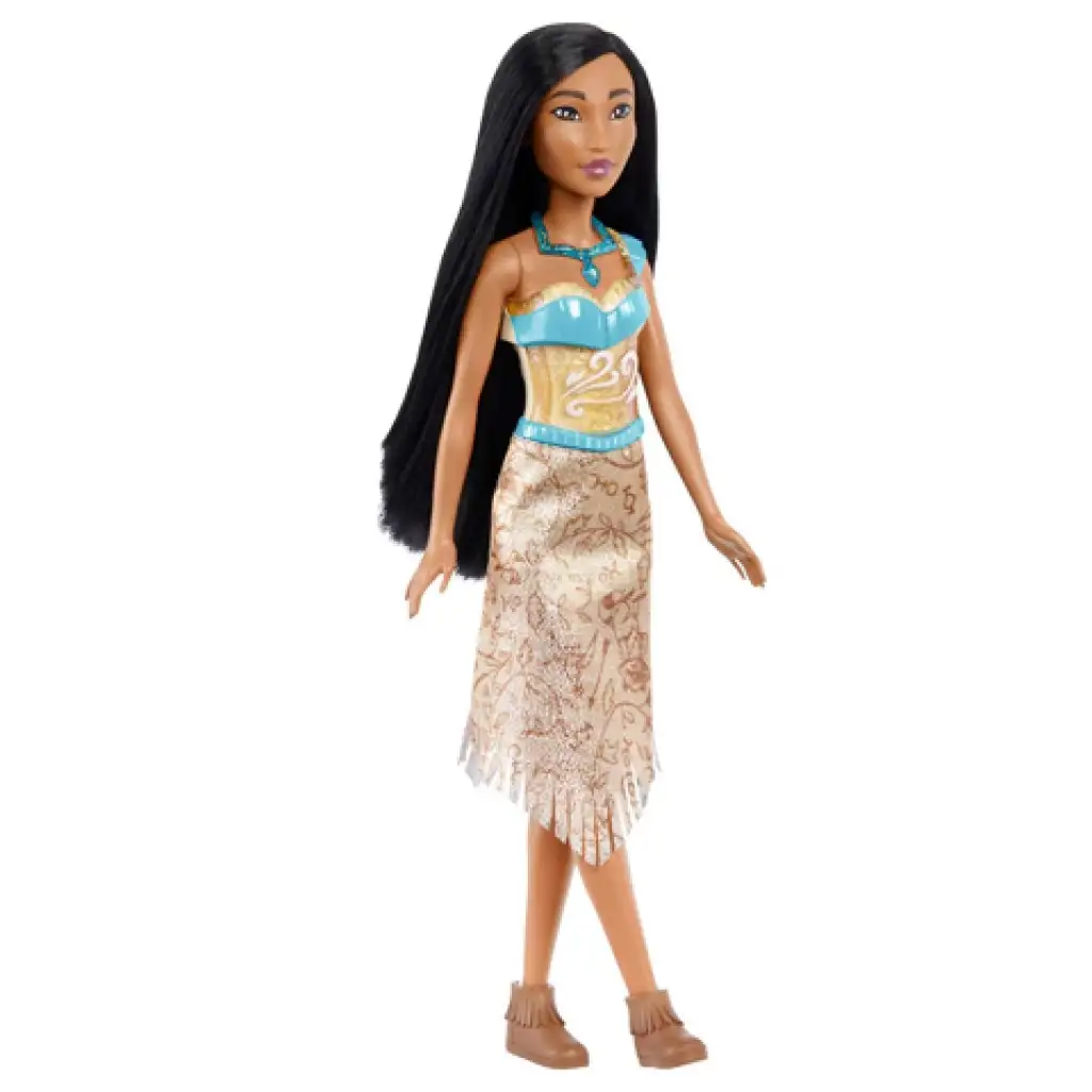 Disney Принцеси: Блестяща принцеса Покахонтас кукла - Mattel изображение 2