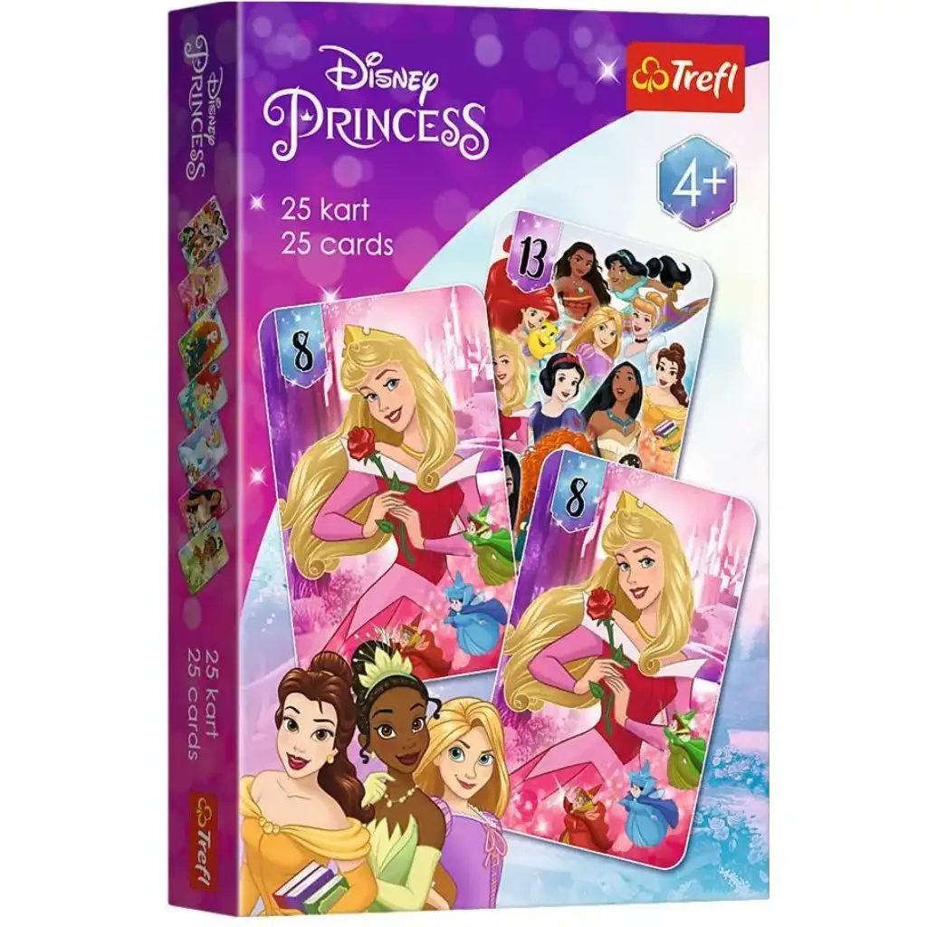 Disney принцеси Черен Петър 25 картова игра - Trefl изображение 1