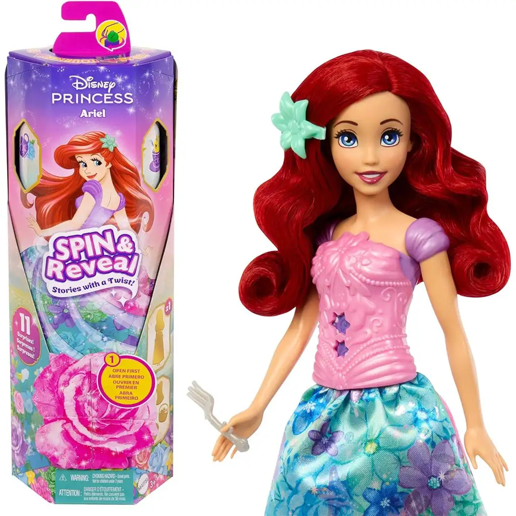 Disney Принцеси: Магическа Изненада Ариел кукла - Mattel изображение 1