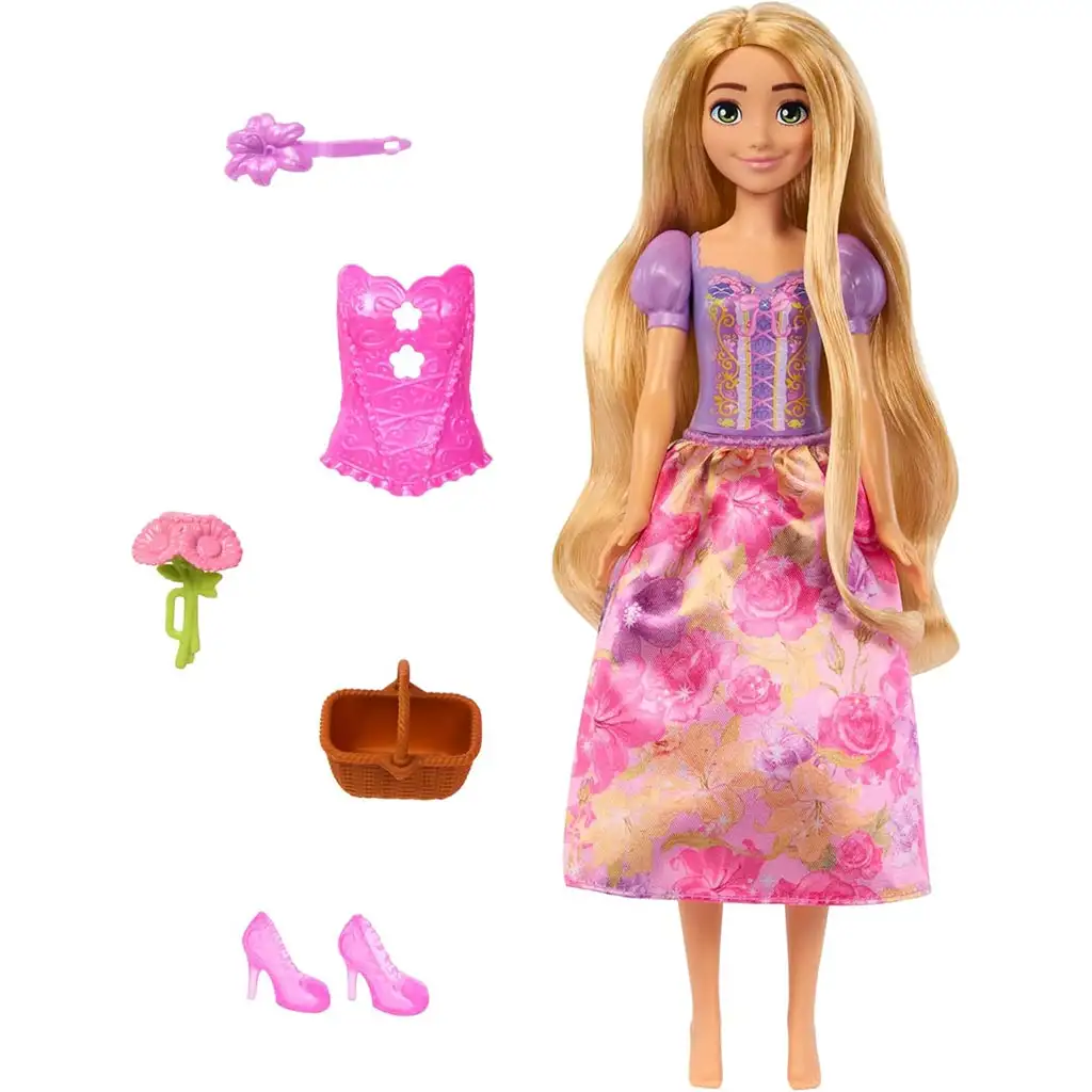 Disney Принцеси: Магическа Изненада Рапунцелка кукла - Mattel изображение 2