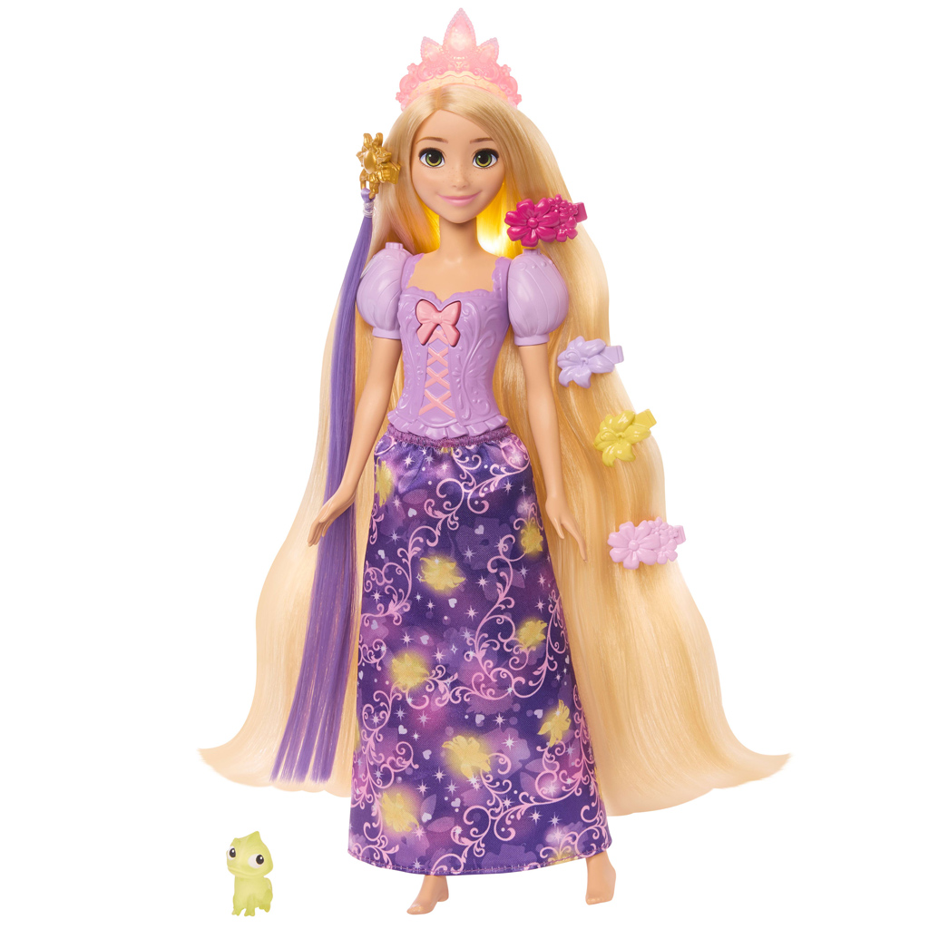 Disney Принцеси Рапунцел вълшебна кукла с аксесоари - Mattel изображение 2