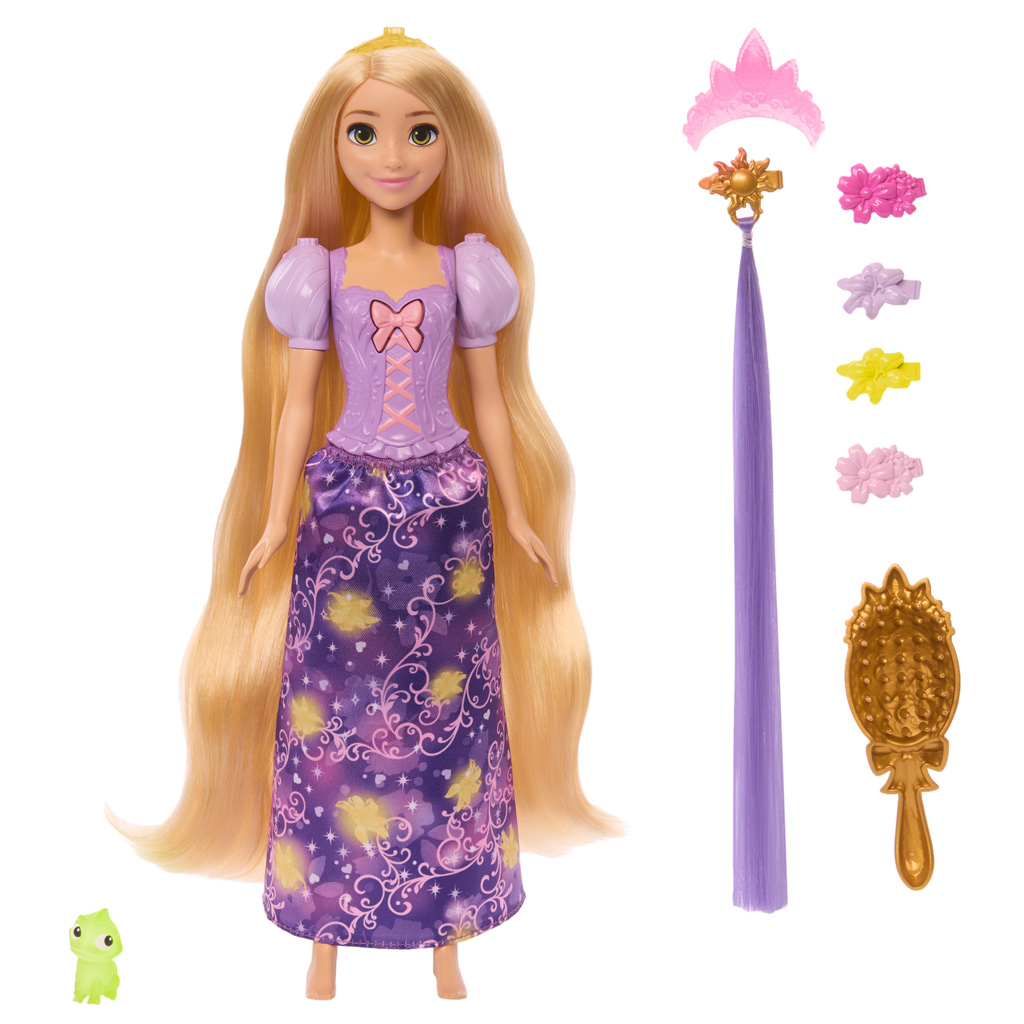 Disney Принцеси Рапунцел вълшебна кукла с аксесоари - Mattel изображение 3