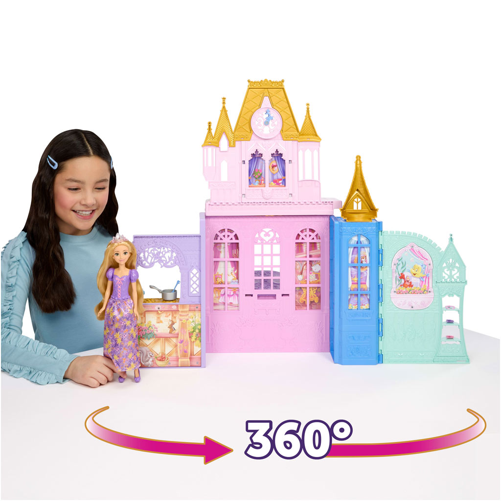 Disney Принцеси Замък с Рапунцел - Mattel изображение 4