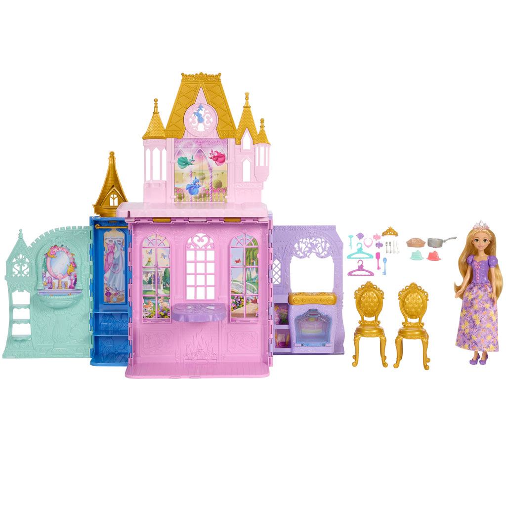 Disney Принцеси Замък с Рапунцел - Mattel изображение 1