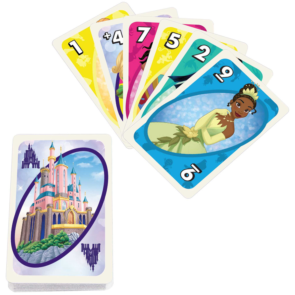 Disney Princess UNO картова игра - Mattel изображение 3