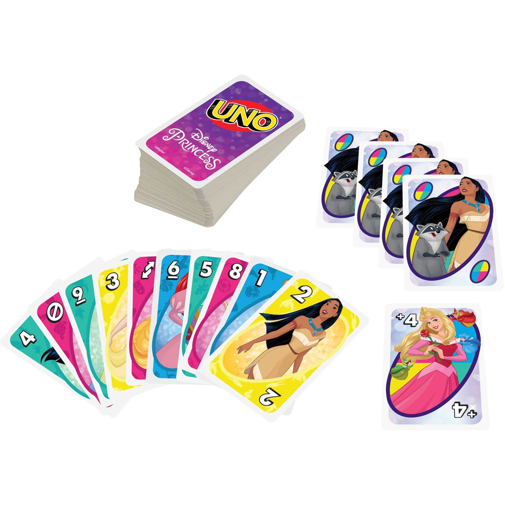 Disney Princess UNO картова игра - Mattel изображение 4