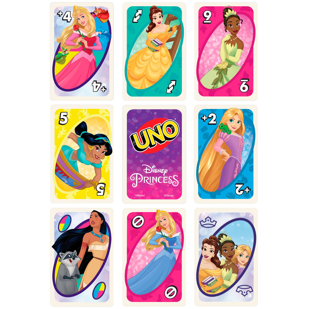 Disney Princess UNO картова игра - Mattel изображение 5