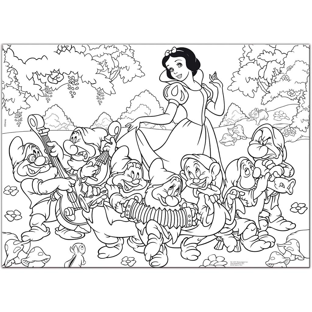 Disney Снежанка 2 в 1 макси 150 части пъзел и оцветяване 70x50см - Lisciani изображение 2