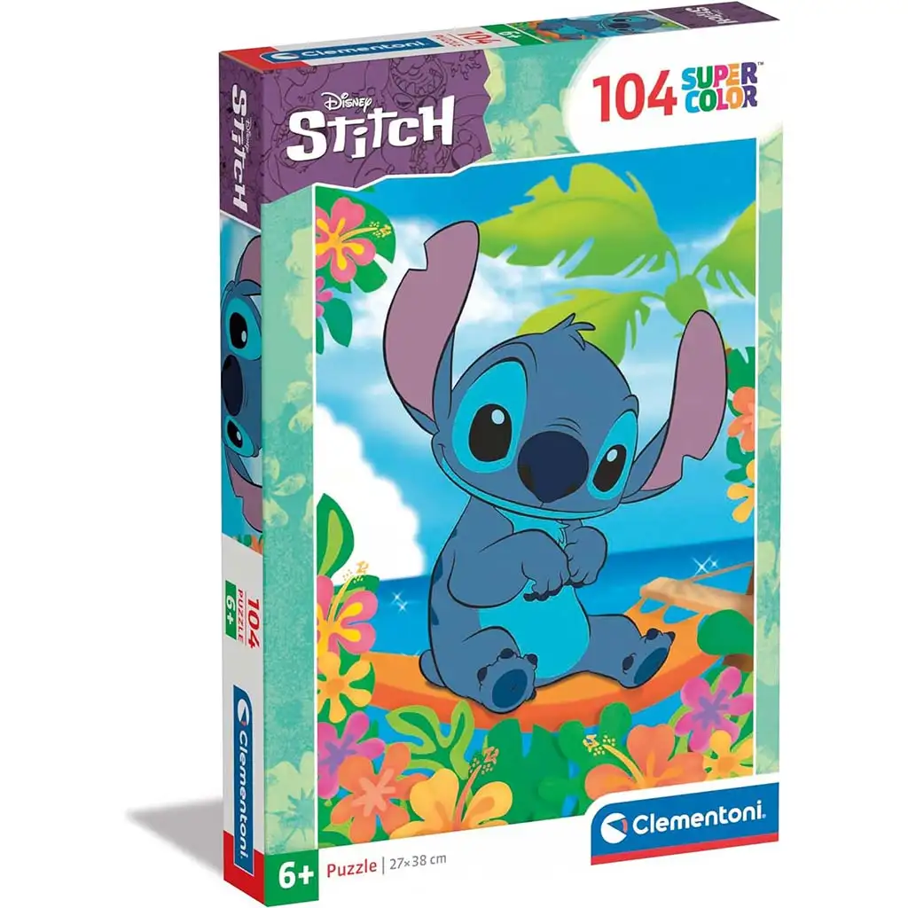 Disney Stitch 104бр. Supercolor пъзел - Clementoni изображение 1