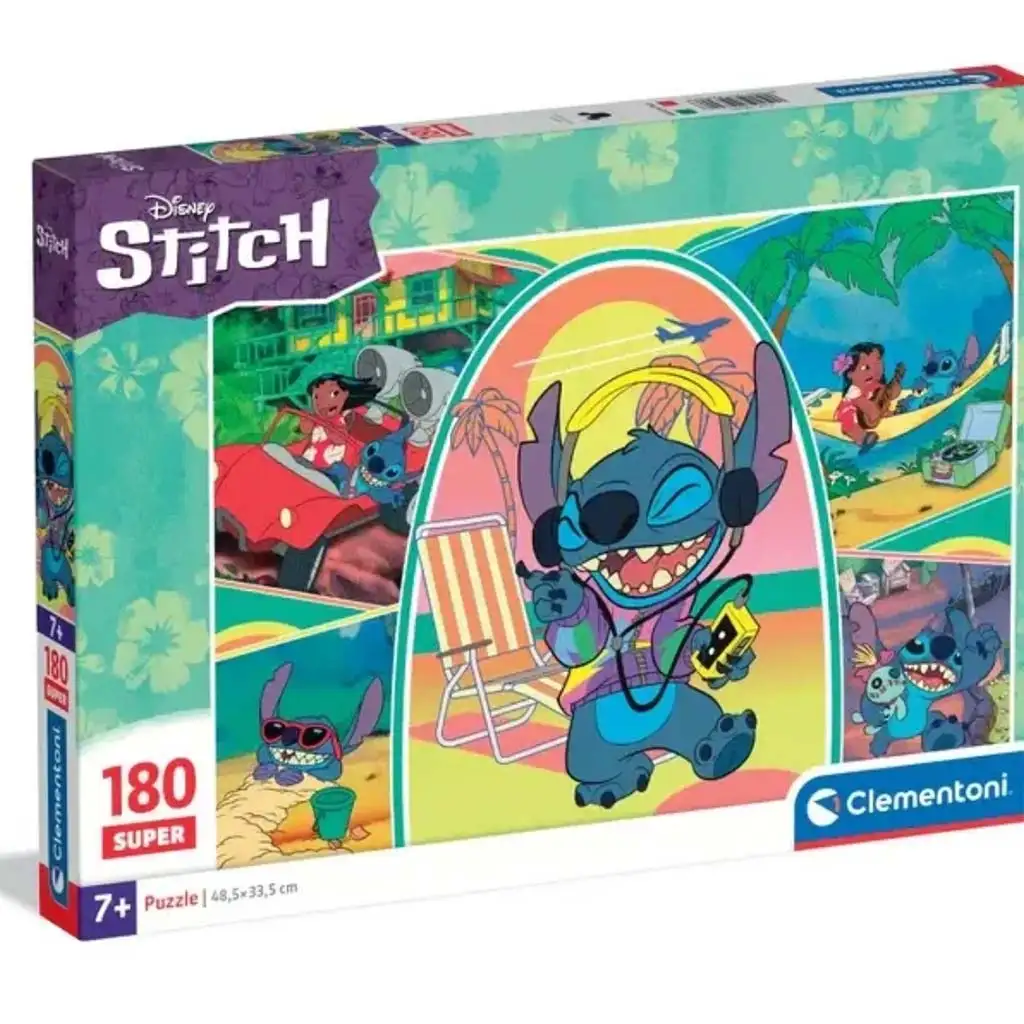Disney Stitch 180-частен супер пъзел - Clementoni изображение 1