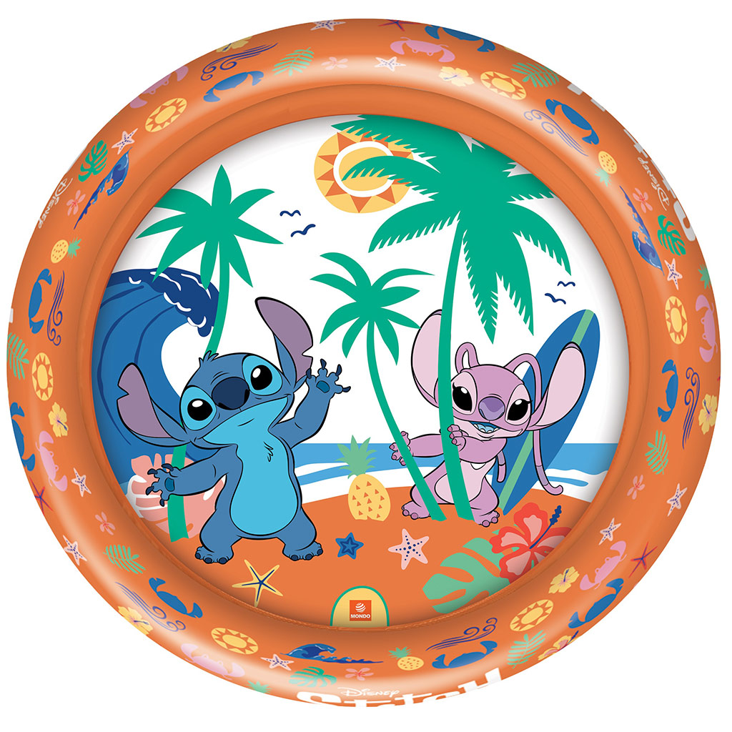 Disney Stitch 2 пръстен надуваем басейн 100см - Mondo Toys изображение 2