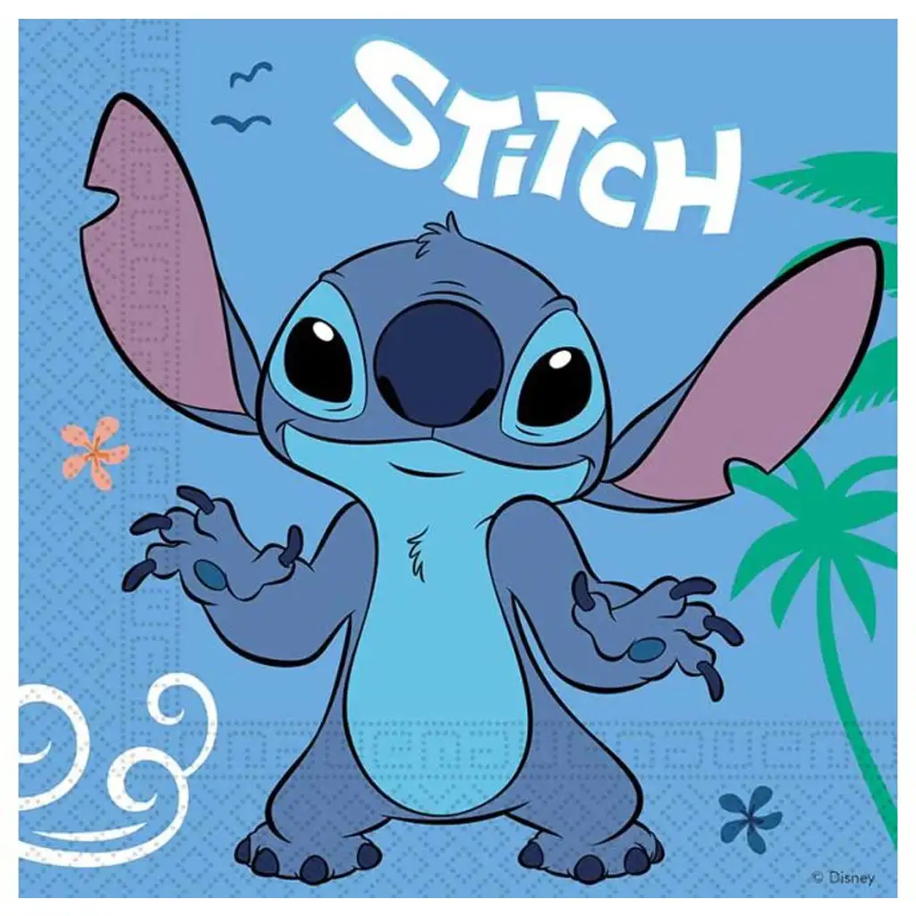 Disney Stitch 2-слоен хартиен салфетка 20бр. пакет изображение 1