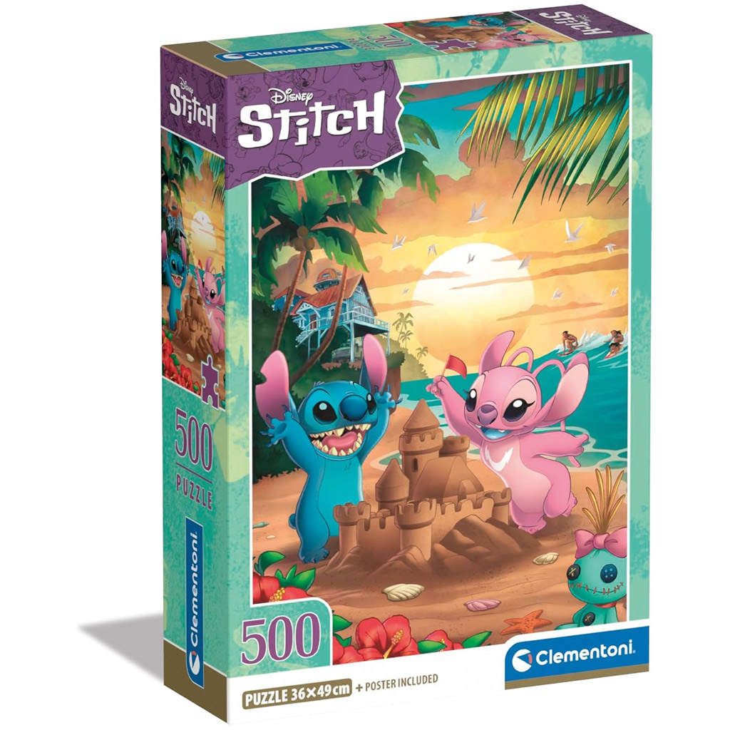 Disney Stitch 500 бр. пъзел - Clementoni изображение 1