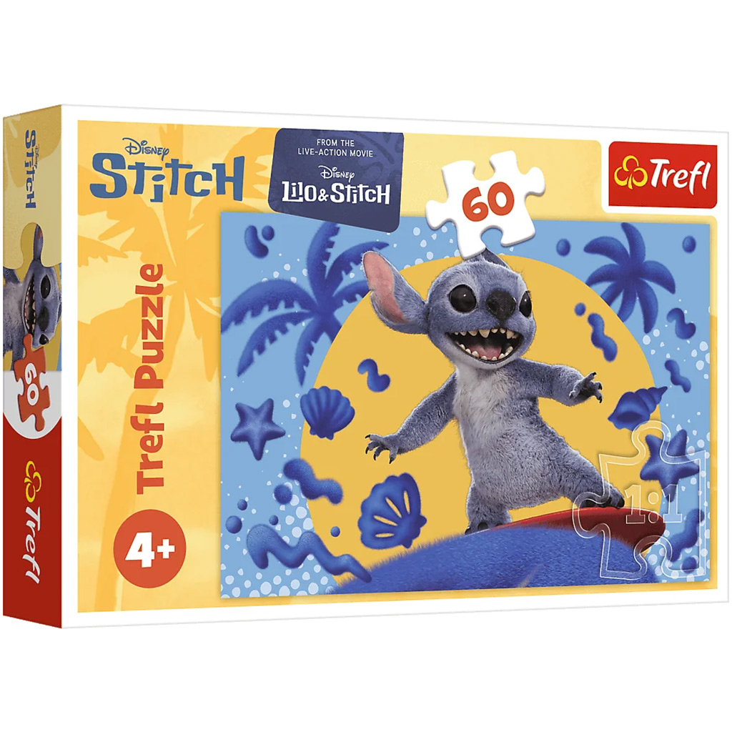 Disney: Stitch 60бр. пъзел - Trefl изображение 1