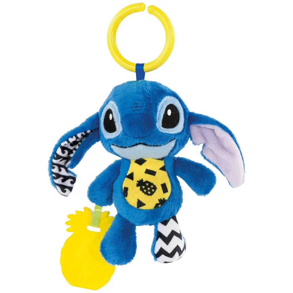 Disney Stitch мека звънчеща играчка за бебета - Clementoni изображение 2