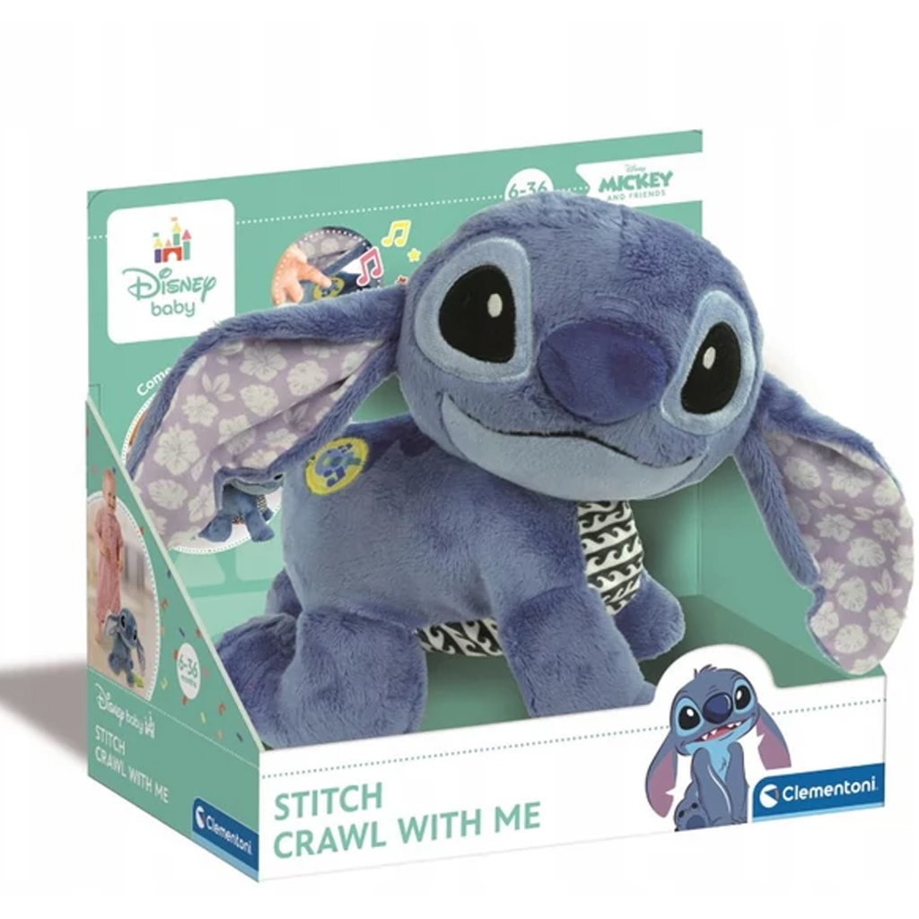 Disney Stitch пълзящ плюшен герой - Clementoni изображение 1