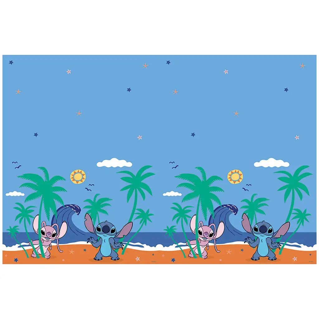 Disney Stitch пластмасова покривка за маса 120x180см изображение 1