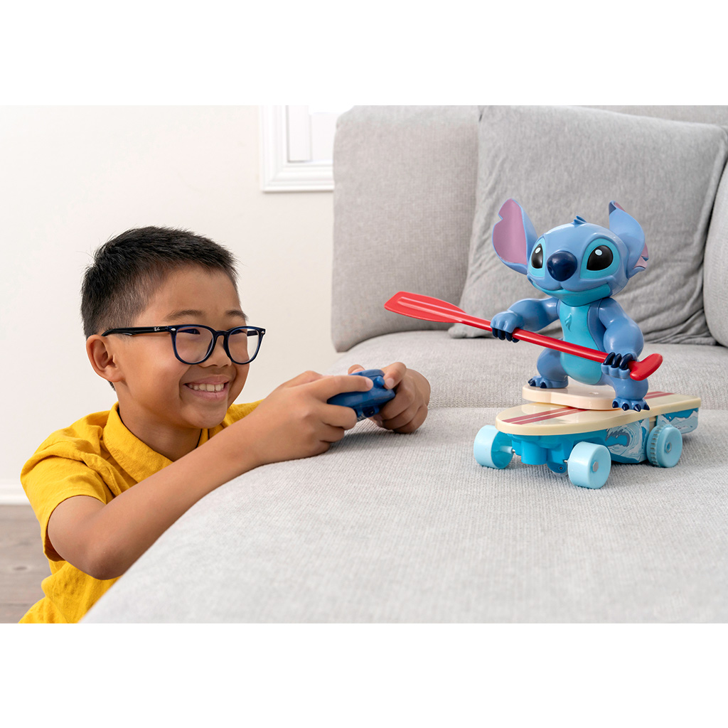 Disney Stitch RC дистанционно управление сърф дъска 25 см - Jada Toys изображение 6